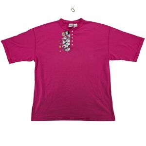 The Disney Store 101 Dalmatians Henly Shirt Pink Puppy Womens XX Large